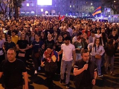 Another resistance movement march starts in Gyumri