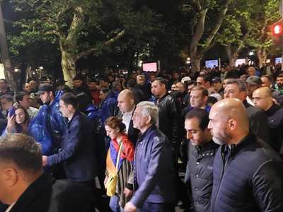 3rd President Serzh Sargsyan is at Yerevan’s France Square