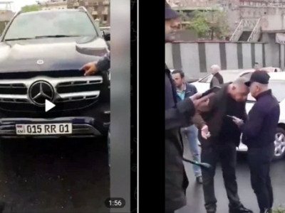 Ցուցարարին գլխով հարվածած տղամարդը Խաչատուր Սուքիասյանի թիկնազորի՞ց է. խոսնակը հերքում է. Aravot.am