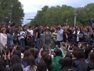 Resistance Movement rally on France Square in Yerevan