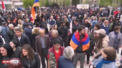 Resistance Movement holding rally in Vanadzor