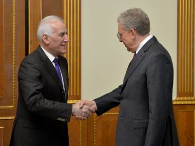 ՀՀ նախագահը  և ՌԴ հաշվիչ պալատի նախագահը քննարկել են ՀՀ-ի և ՌԴ-ի տնտեսությունների հեռանկարները