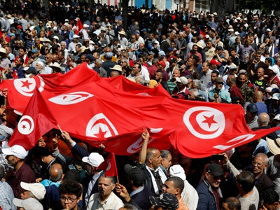 Anti-government protests being held in Tunisia