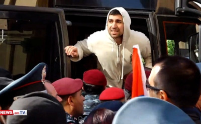 Among apprehended protesters is Armenia's ex-president son, Levon Kocharyan