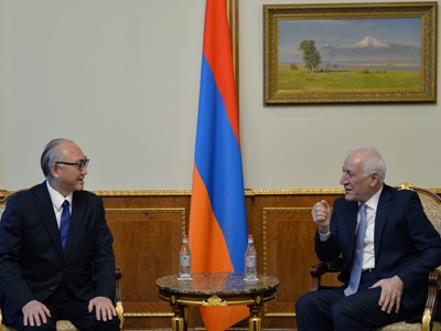 Armenia President and Japanese Ambassador exchange views on bilateral agenda