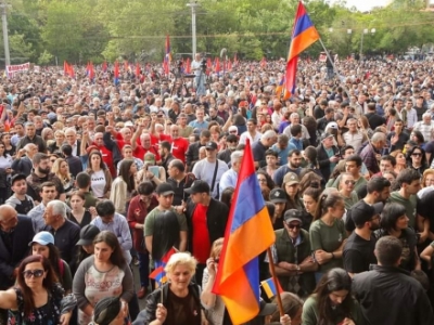 Resistance Movement rally kicks off in Yerevan