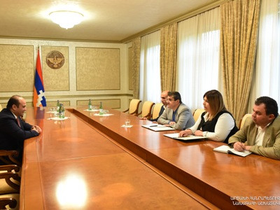 Արցախի նախագահն ընդունել է ՀՀ աշխատանքի և սոցիալական հարցերի նախարար Նարեկ Մկրտչյանին