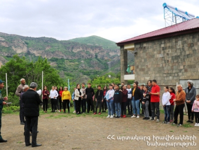 «Երեխաների անվտանգության և դիմակայունության հզորացումը» թեմայով վարժանքներ Սյունիքի մարզում