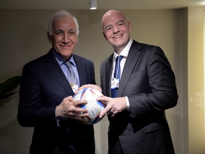 Armenia President meets with FIFA President