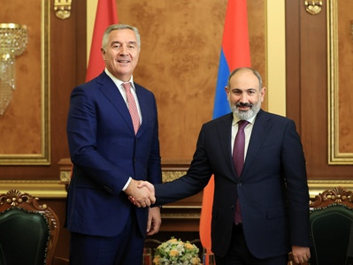 Վարչապետը հյուրընկալել է Չեռնոգորիայի նախագահին․ քննարկվել են մի շարք ոլորտներում համագործակցությանն առնչվող հարցեր