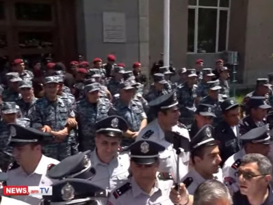 Armenia police issue statement about incident outside government building