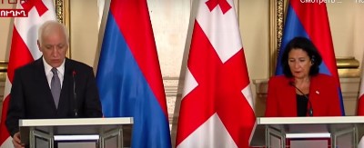 ՀՀ եւ Վրաստանի նախագահները քննարկել են Պարսից ծոց-Սեւ ծով տարանցիկ միջանցքի հարցը