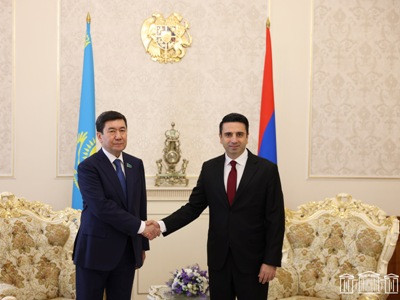 Armenia parliament speaker asks Kazakh colleague to contribute to resolving Karabakh humanitarian, peace issues