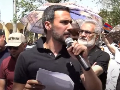 Armenia opposition MP: Police use stun grenades in front of EU embassy but latter is silent
