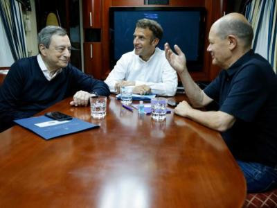 France, Germany, Italy leaders head for Ukraine