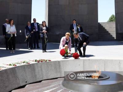 CoE head visits Armenian Genocide Memorial in Yerevan