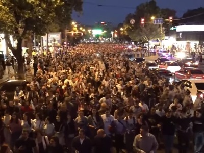 March of Resistance Movement starts from France Square