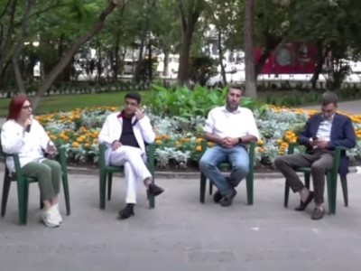 Discussion takes place in France Square about sensational audio recording and Aparan murder