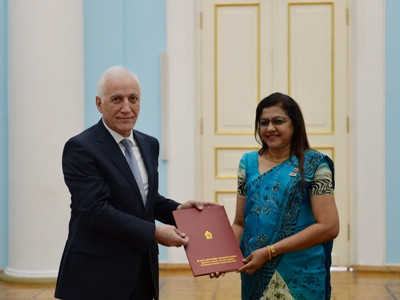 Newly appointed Sri Lanka ambassador presents credentials to Armenia President