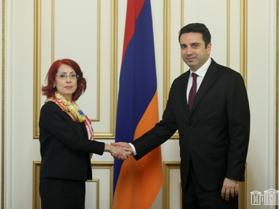 Alen Simonyan to Nora Arisian: I am glad that diplomat of Armenian origin represents Syria in Armenia