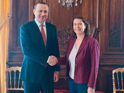 Armenian Security Council Secretary and French presidential advisor discuss Karabakh conflict settlement