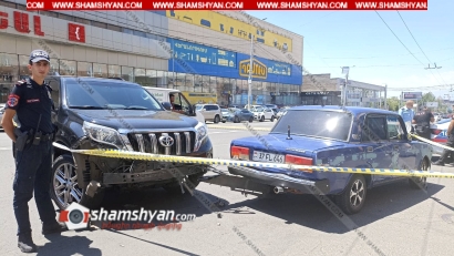 Երեւանում բախվել են Toyota Land Cruiser Prado-ն ու 07-ը. կա վիրավոր