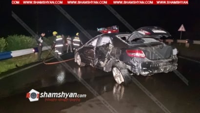 Սևանի թերակղզու մոտ բախվել են Toyota Camry-ն ու «ВАЗ 2107»-ը. կան վիրավորներ