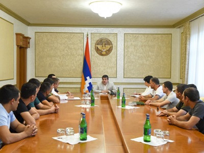 Президент Арцаха принял представителей общественной организации «Союз раненых в ходе Арцахской войны»