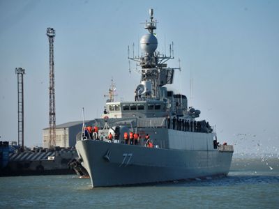 Iran conducts military exercises in the Caspian Sea