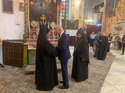 О чем говорили президент США и армянский патриарх Иерусалима?
