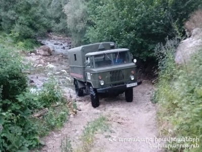 Ենոքավան գյուղի «Լաստիվեր» հանգստյան գոտու ճանապարհին քաղաքացի է ընկել և վնասել ոտքը