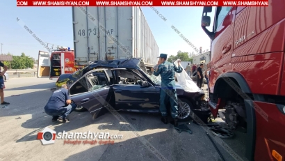 В Армении в результате ДТП скончался водитель «BMW»