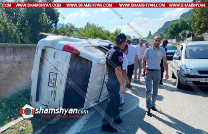 Լոռու մարզում 23-ամյա վարորդը Lexus GX-470-ով կողաշրջվել է