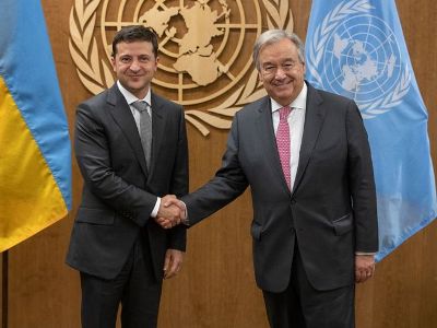 UN Secretary General and Volodymyr Zelenskyy discuss situation around Zaporizhzhia NPP