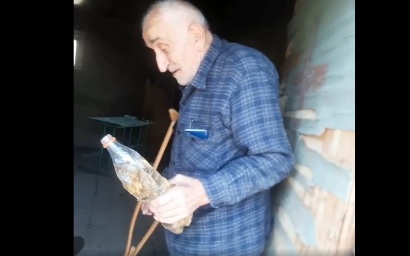 Artsakh’s Aghavno village resident, 86, sets on fire house he built himself