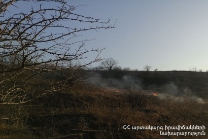 «Զանգեր» կոչվող տարածքում այրվել է մոտ 17 հա հնձած ցորենի արտ