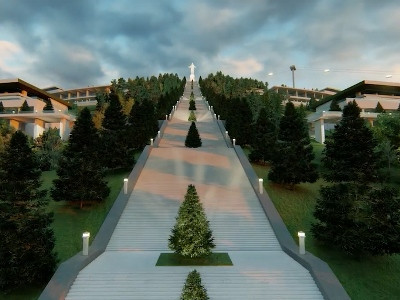 Final animated version of huge Jesus Christ statue project in Armenia is presented