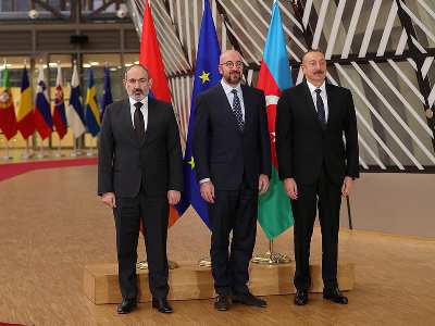 Pashinyan-Aliyev-Michel meeting kicks off in Brussels