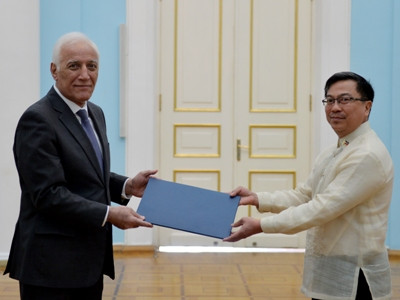 Philippines new ambassador presents credentials to Armenia President