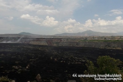 Զովաբեր գյուղում այրվել է մոտ 40 հա խոտածածկույթ