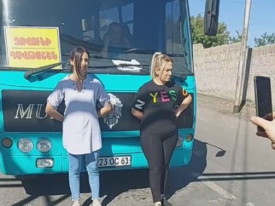 Жители Зовуни провели акцию протеста: они выступают против повышения цен на транспорт