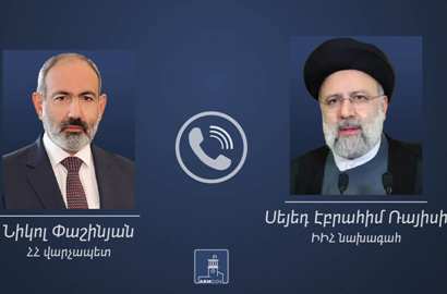 Armenia’s Pashinyan has phone with Iran’s Raisi