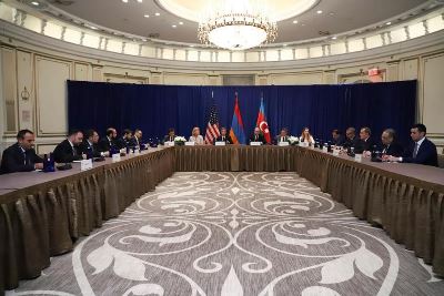 U.S. Secretary of State starts meeting with Armenian and Azerbaijani Foreign Ministers in New York