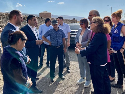 UN Armenia office team visits Gegharkunik Province communities affected by Azerbaijan shootings (PHOTOS)