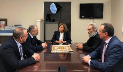 Artsakh FM meets with Chair of Hayastan All Armenian Fund in Los Angeles