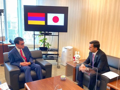 Armenia parliament vice-speaker meets with Japan digital transformation minister