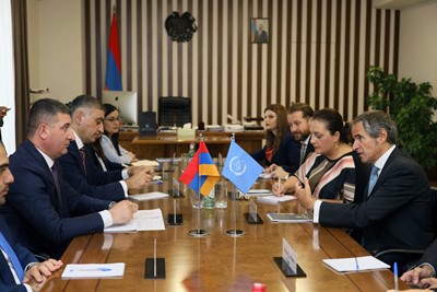 Armenian MTUI head and IAEA Director General discuss design work for construction of new nuclear power unit