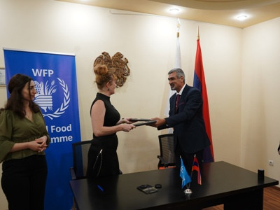 «Հումանիտար ականազերծման և փորձագիտական կենտրոնի»և ՄԱԿ-ի Պարենի համաշխարհային ծրագրի միջև կնքվել է փոխըմբռնման հուշագիր