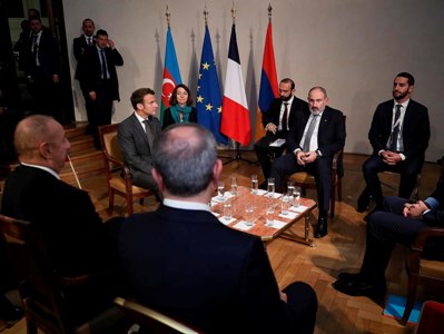 Pashinyan-Michel-Macron-Aliyev meeting continues in Prague after break
