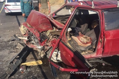 ДТП в Ереване: состояние одного из пострадавших тяжелое